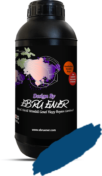 Anka Vernikli Genel Yüzey Boyası Ebru Mavi 1 kg