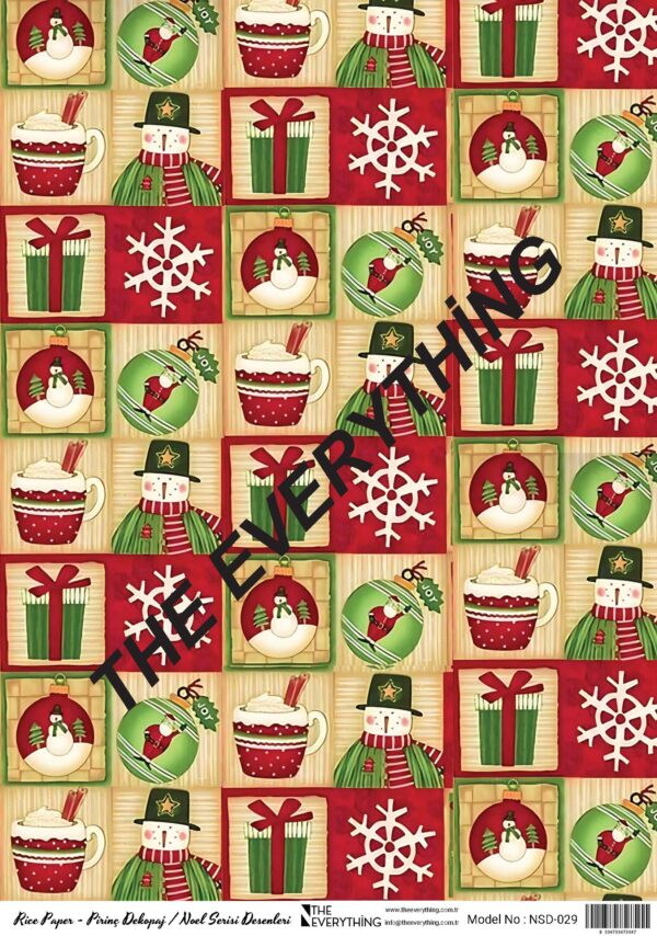 Pirinç Noel Desenler NSD-029