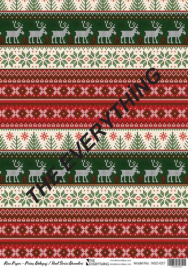 Pirinç Noel Desenler NSD-037