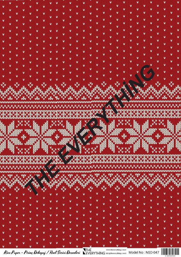 Pirinç Noel Desenler NSD-046