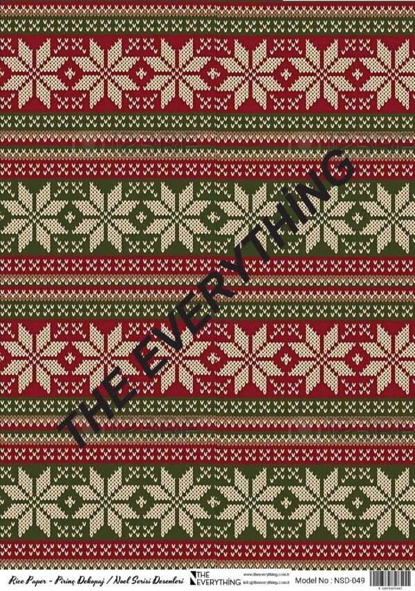 Pirinç Noel Desenler NSD-048