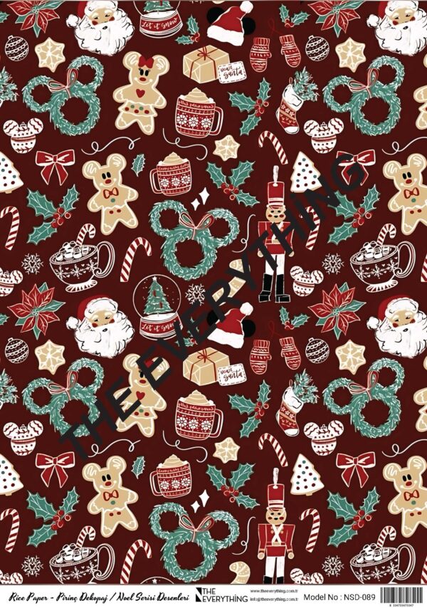 Pirinç Noel Desenler NSD-089