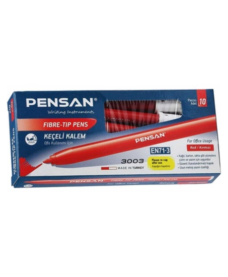 Pensan Keçeli Kalem Kırmızı (3003)