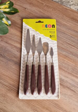 Neon 5'li Metal Spatula Set