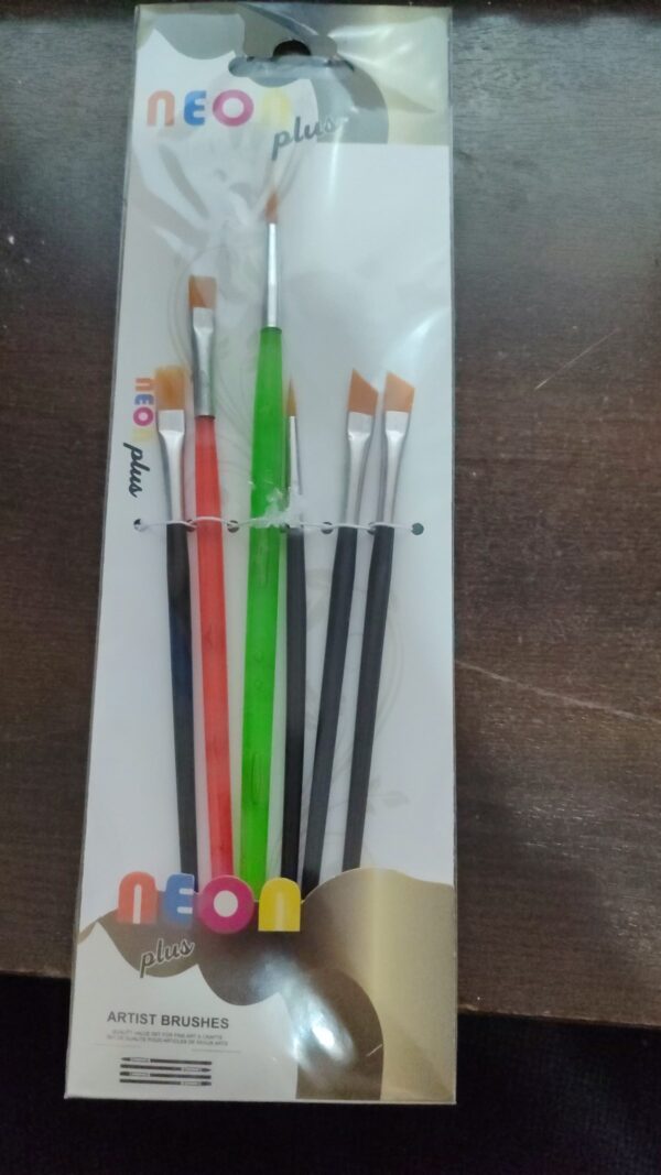 Neon 6'lı Set Hobi Fırçası HKD 23
