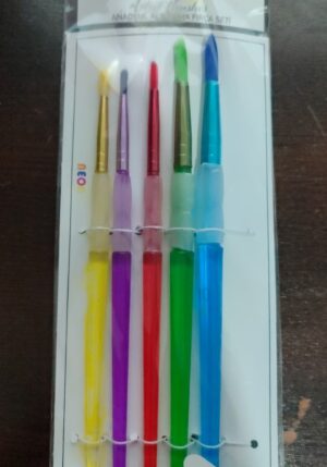 Neon Anaokulu Alıştırma Fırça Seti 5'li