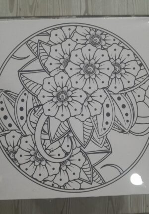 Mercan Tuval 20x20 Desenli
