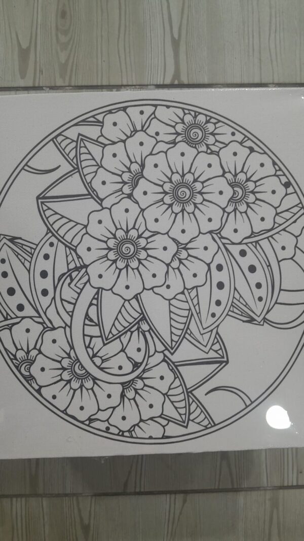 Mercan Tuval 20x20 Desenli