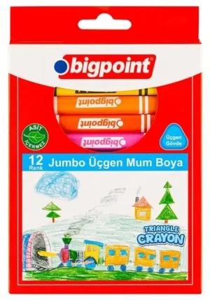 Bigpoint Jumbo Üçgen Mum Boya (BP747-12)