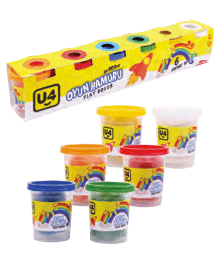 U-4 Oyun Hamuru 6’lı 900gr U4-F1464