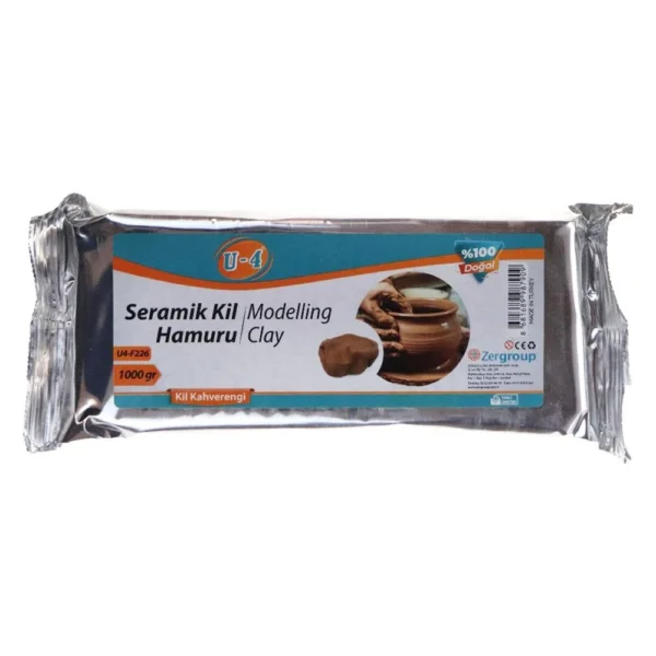 U-4 Seramik Kil Hamuru 250 Gr Kil Beyaz